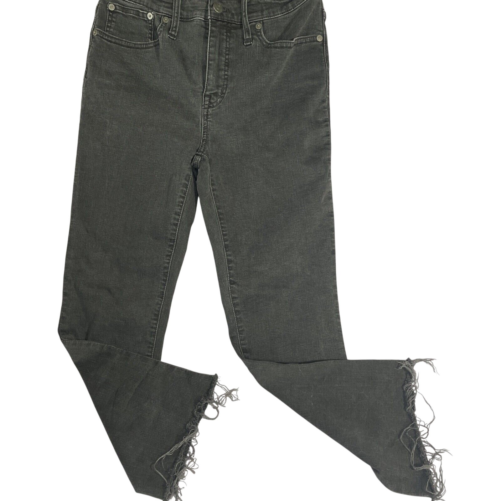 Women's Madewell Jeans, Black, Size 26, Frayed Hems